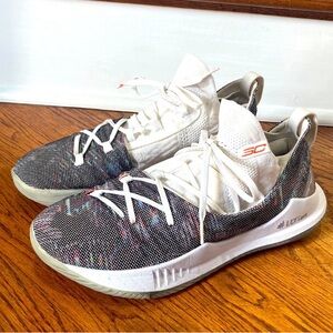 Under Armour Curry 5 'Welcome Home' Multicolor Basketball Shoes Mens Sz 10.5